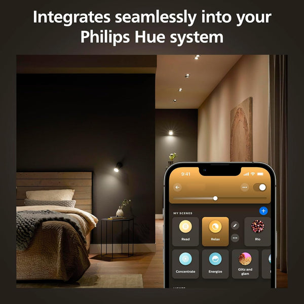 Image result for Philips Hue GU10 Smart Spotlight (3-Pack) | White Ambiance | 400 Lumens