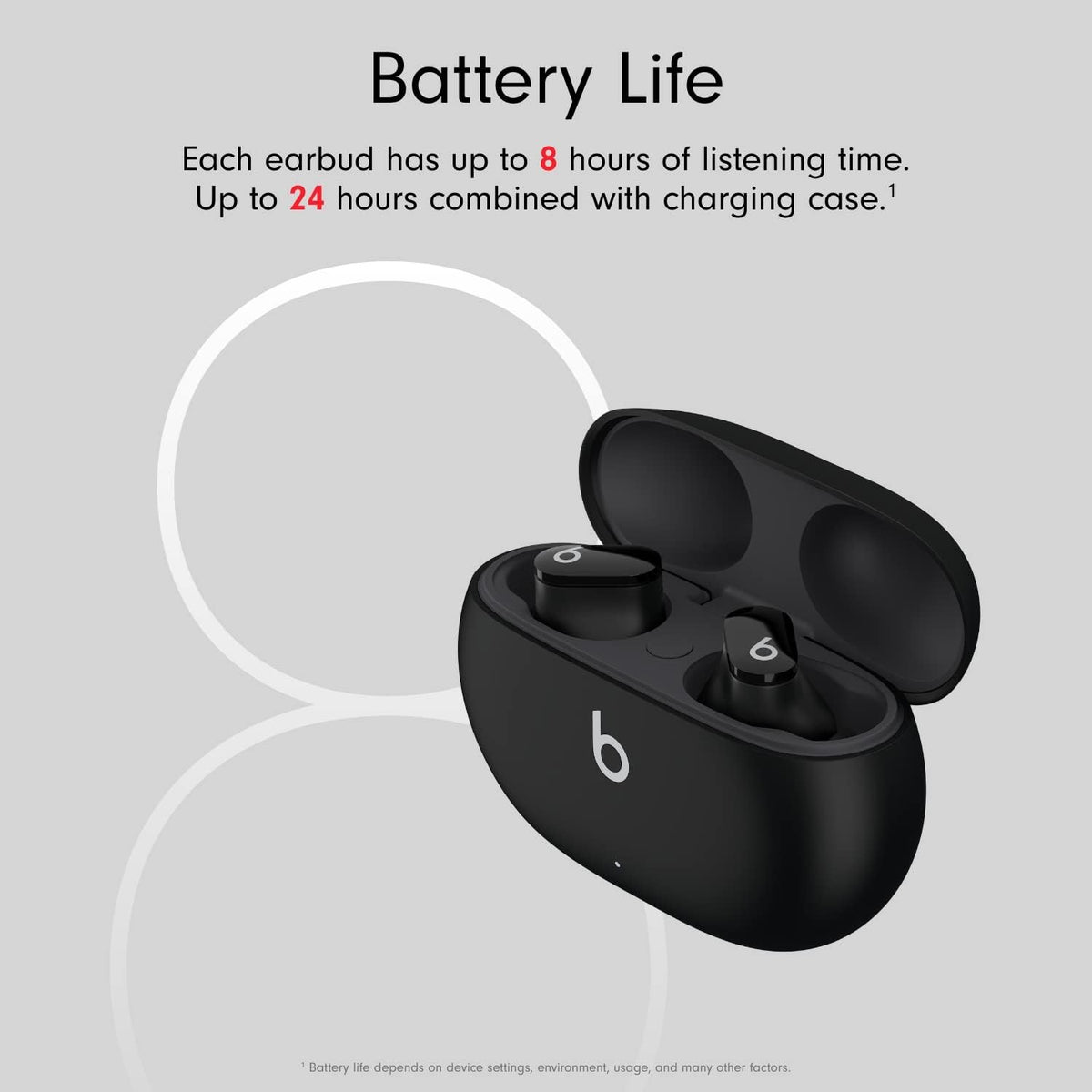 Beats by Dr. Dre Studio Buds – True Wireless Noise Cancelling Earbuds - Black | Opened Box