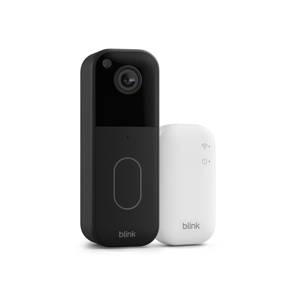 Blink Video Doorbell System (2nd Gen) | Head-to-Toe 1440p HD View | Two-Year Battery Life | Sync Module Core Included | Black