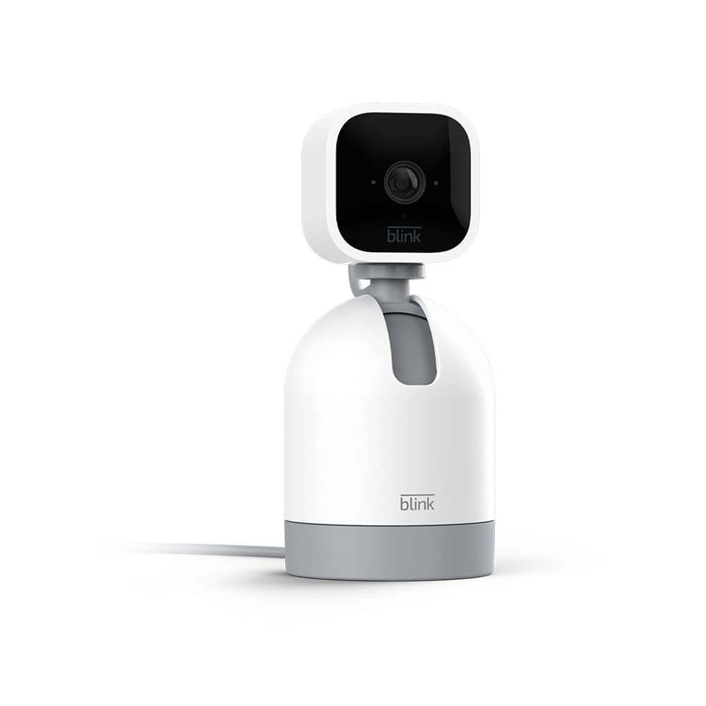 Blink Mini Pan-Tilt Camera | Rotating Indoor Plug-In Smart Security Camera, Two-Way Audio, HD Video, Motion Detection | White