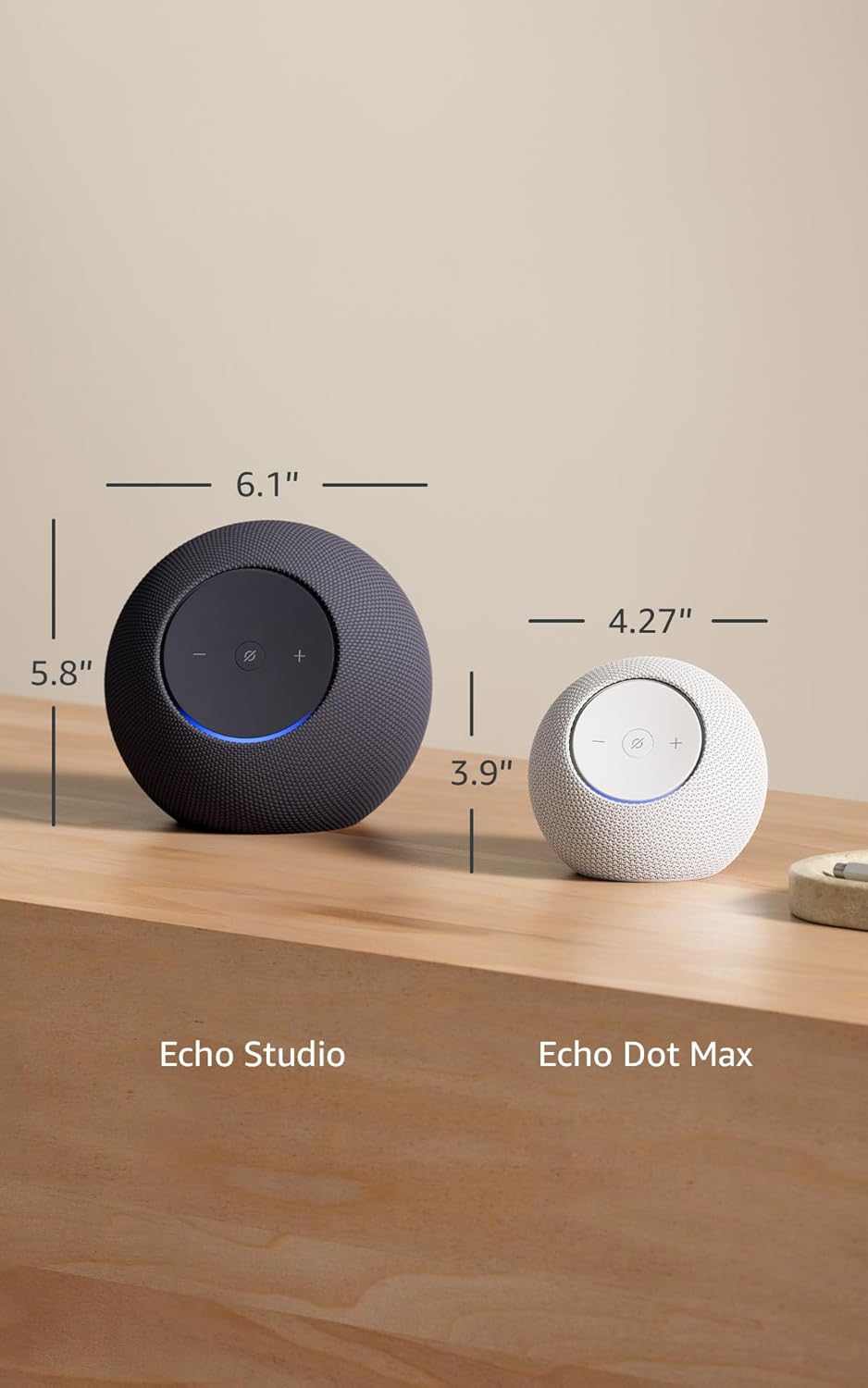 Amazon Echo Dot Max | Smart Speaker with Room-Filling Sound | Built-in Smart Home Hub | Glacier White