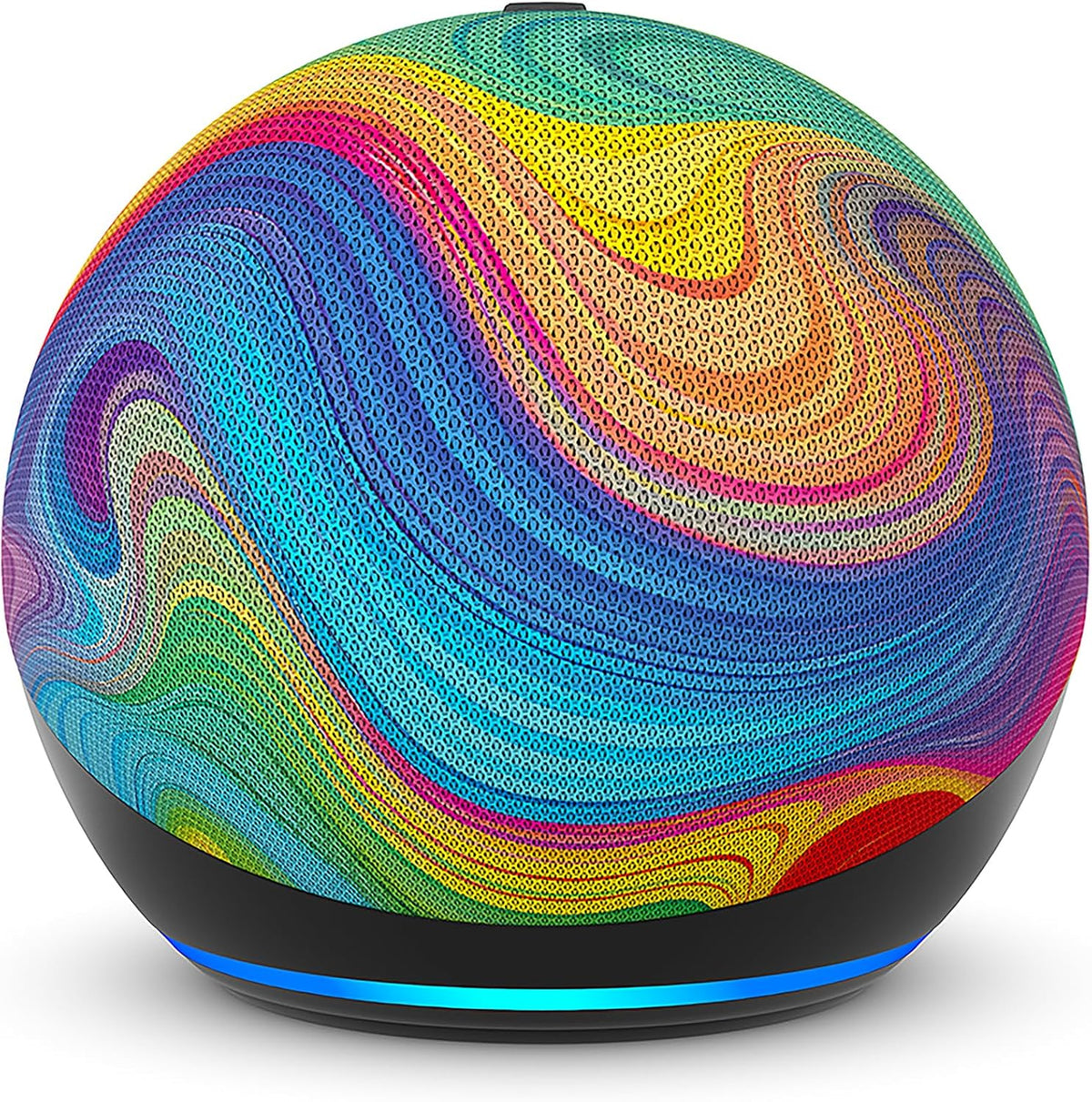 Amazon Echo Dot Kids (5th Generation) | Smart Speaker with Alexa | 1-Year Amazon Kids+ Included | 2-Year Worry-Free Guarantee | Rainbow Swirl