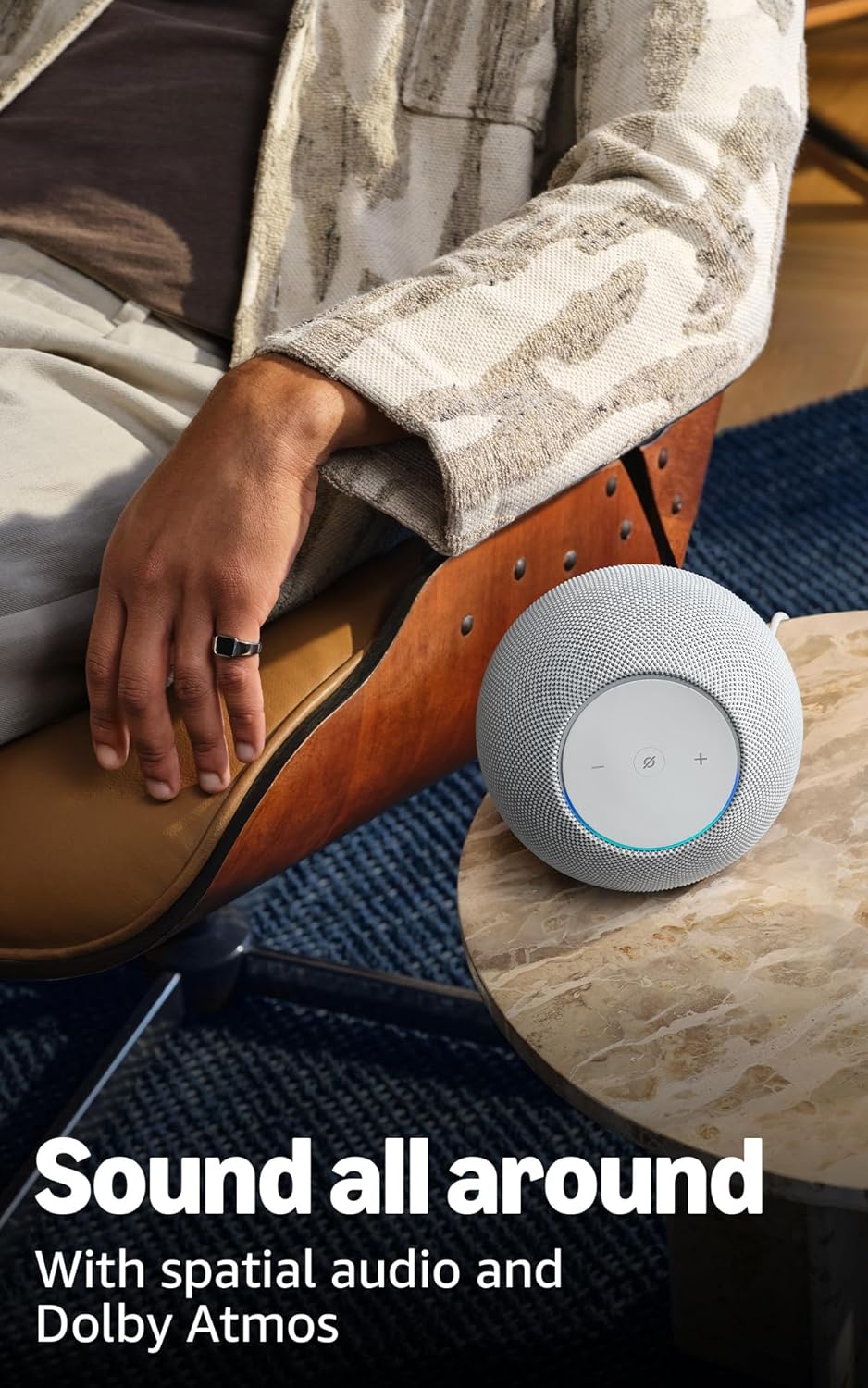 Amazon Echo Studio | Compact Smart Speaker | Immersive Spatial Audio & Dolby Atmos | Built-in Smart Home Hub | Graphite