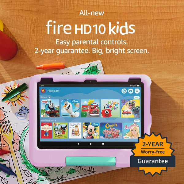 Amazon Fire HD 10 Kids Tablet | Ages 3–7 | 10.1" Screen | 32 GB | Pink | 2023 13th Generation