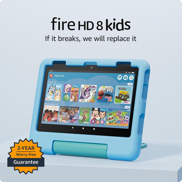 Amazon Fire HD 8 Kids Tablet (2024) 8" HD KidProof Case Parental