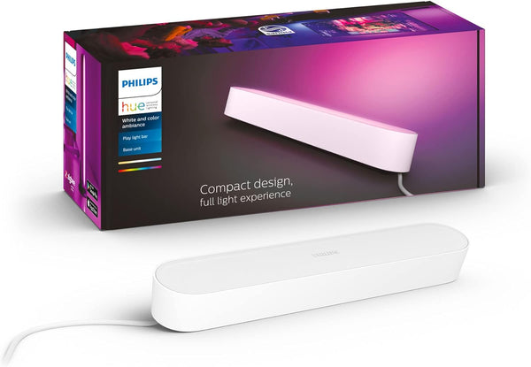Philips Hue Play | White and Colour Ambiance Smart Light Bar | Single Pack Base Unit | White