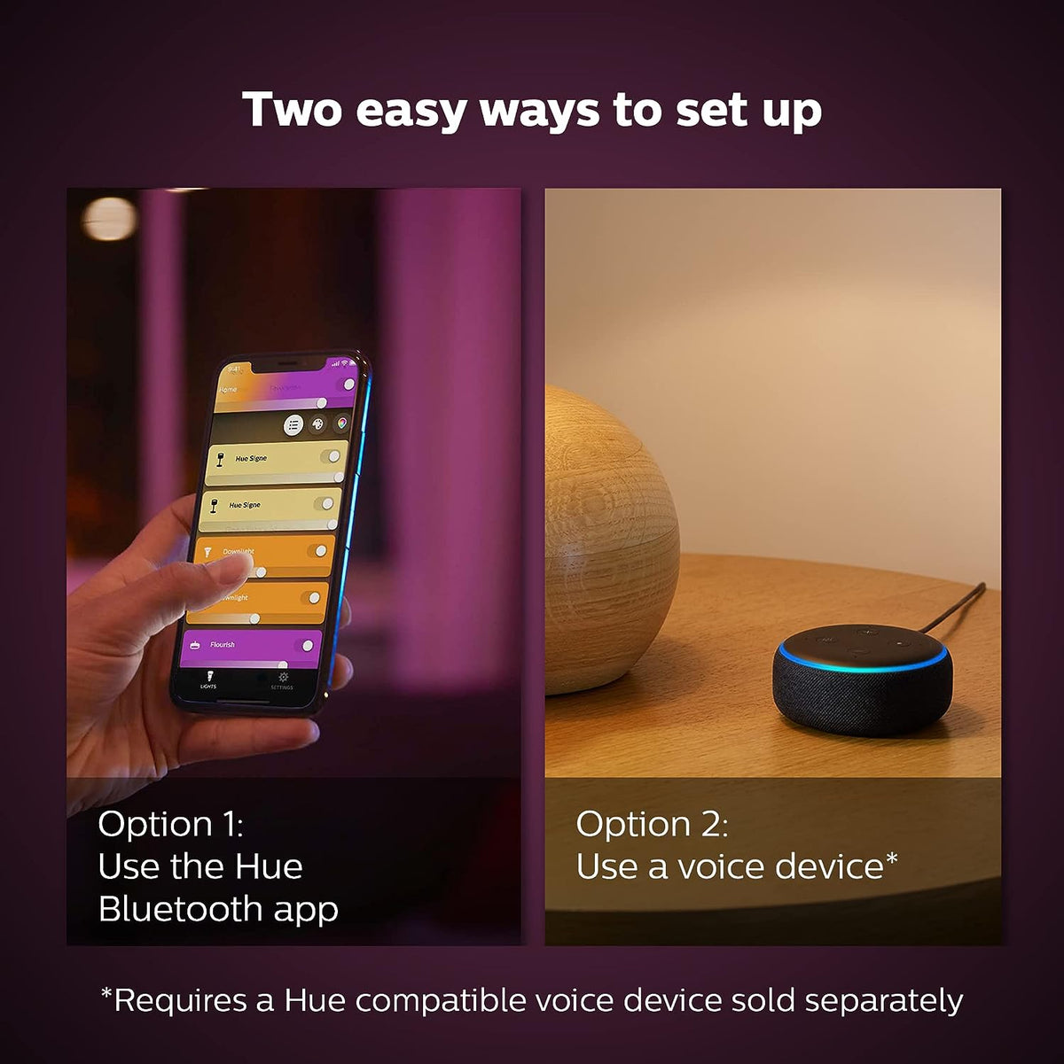 Philips Hue Iris White & Colour Ambiance Table Lamp Smart Lighting White