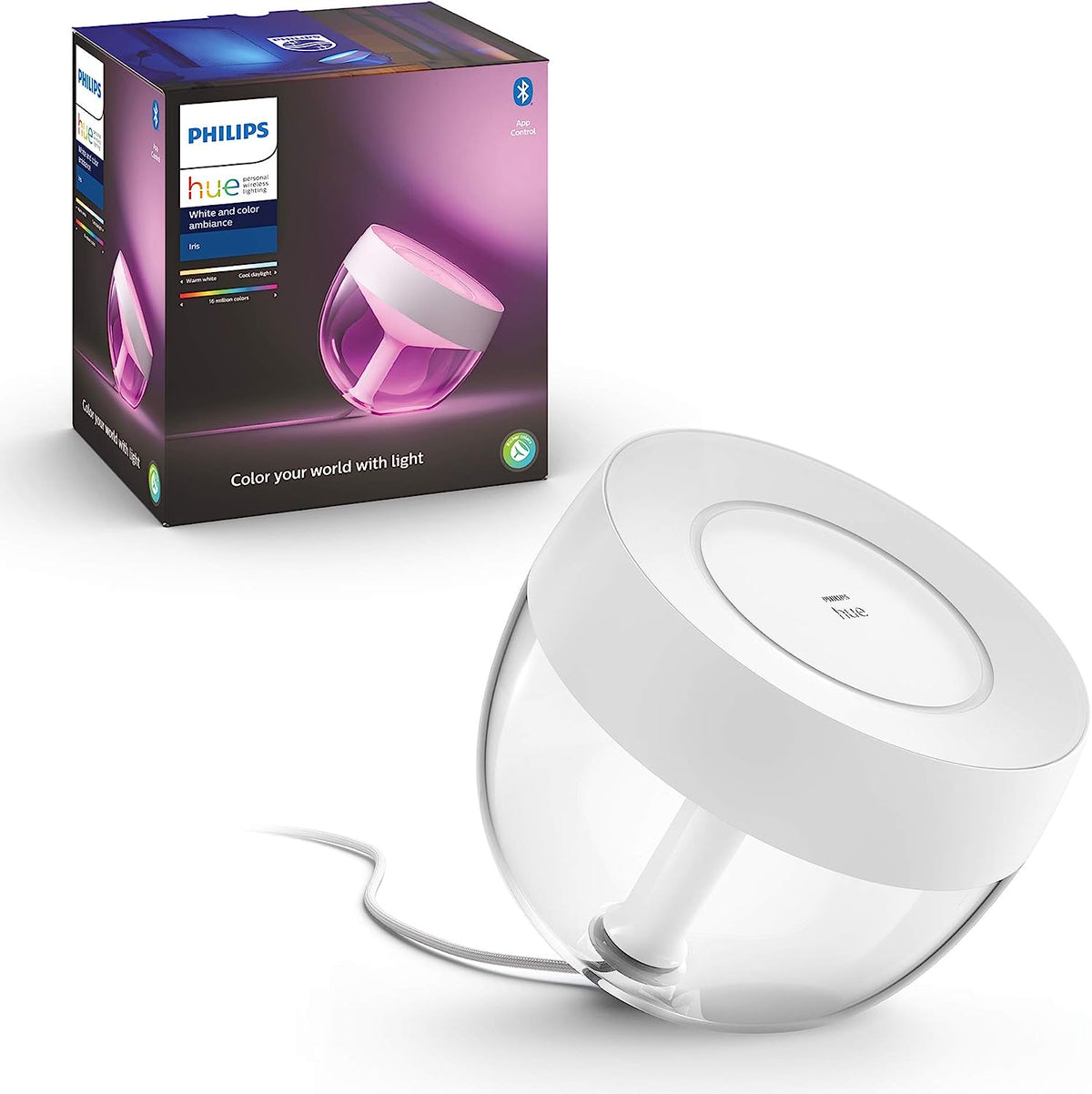 Philips Hue Iris White & Colour Ambiance Table Lamp Smart Lighting White