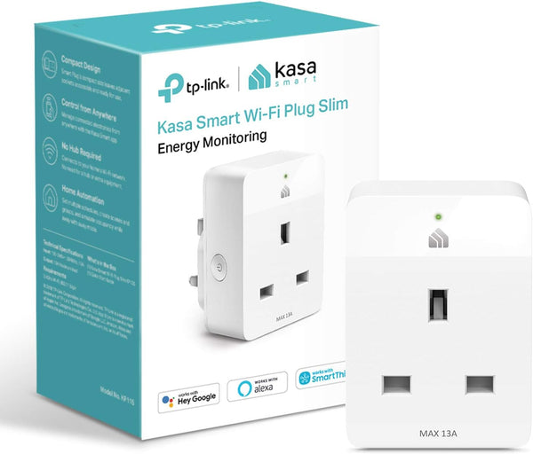 Kasa Mini Smart Plug by TP-Link | WiFi Outlet with Energy Monitoring | KP115
