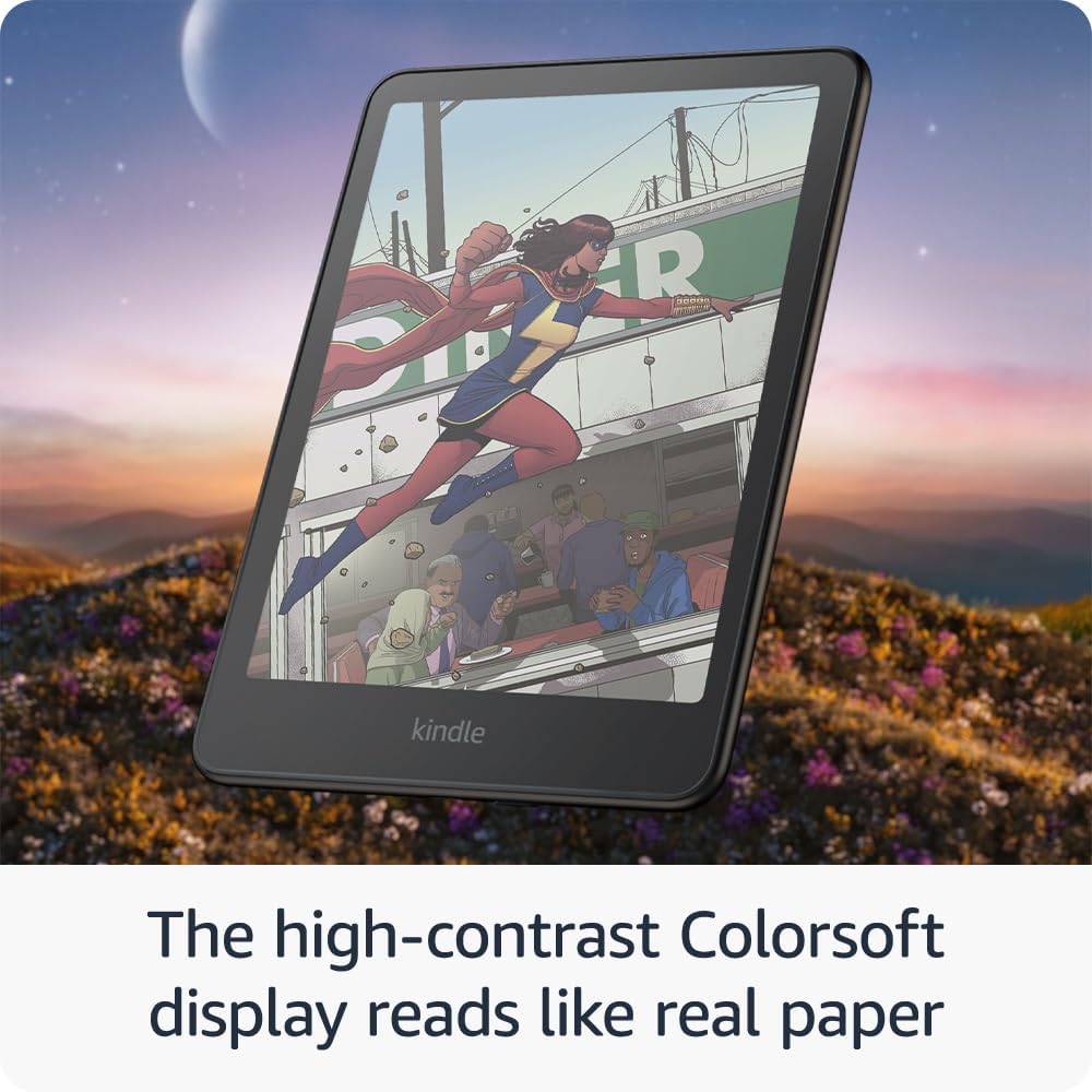Amazon Kindle Colorsoft Kids | First Colour Display | 16 GB Storage Tablet | Includes Black Cover | 2-Year Guarantee