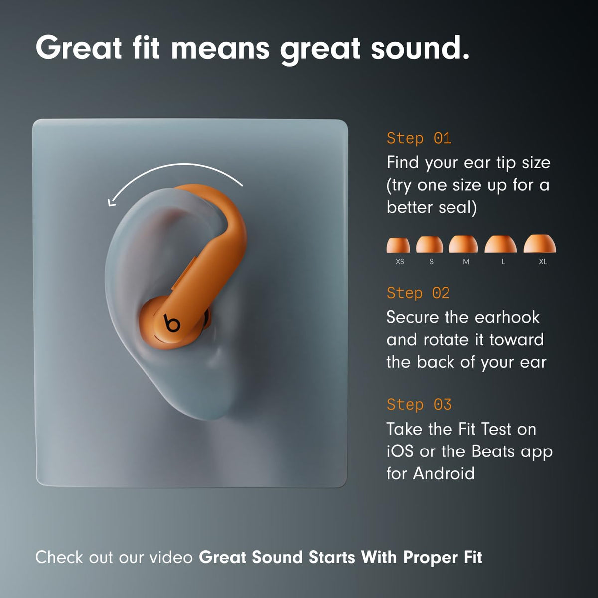 Beats Powerbeats Pro 2 | Wireless Bluetooth Earbuds | Active Noise Cancelling | Integrated Heart-Rate Monitor | 45-Hour Battery | Quick Sand