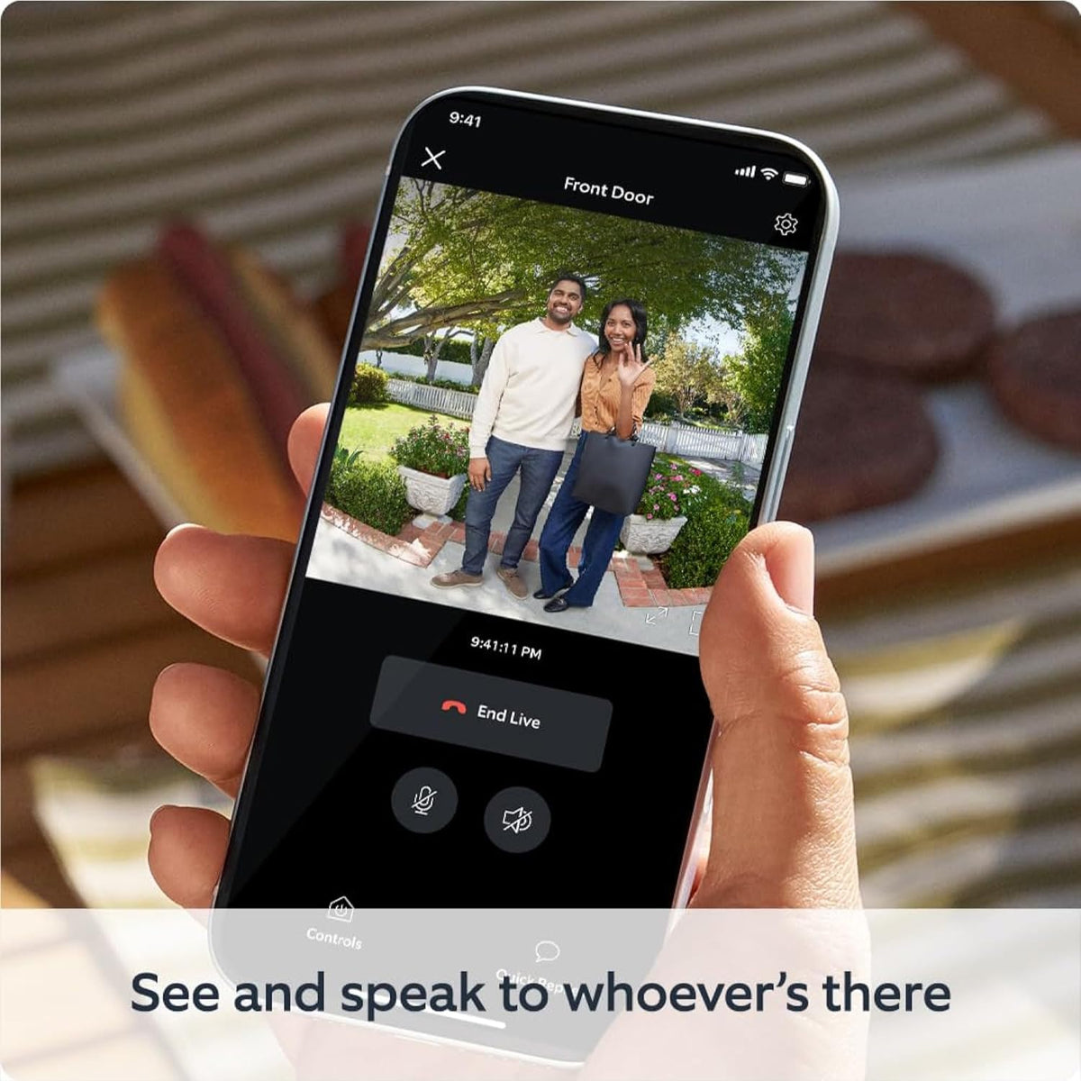 Ring Battery Video Doorbell with Chime (2nd Gen) | 1080p Full HD Video | Two-Way Audio | Head-to-Toe View | Satin Nickel