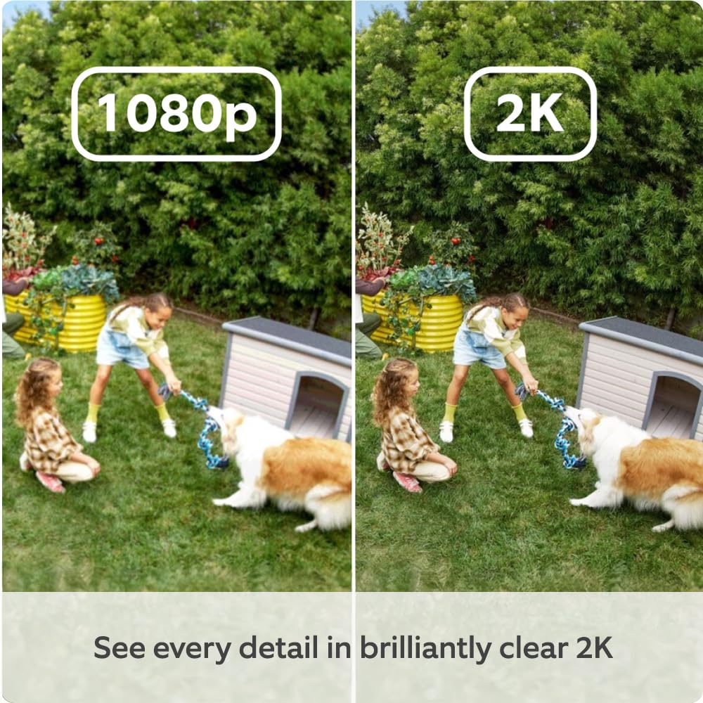 Ring Outdoor Camera Plus (Battery) – 2K Video | Wireless Security | White | 2025