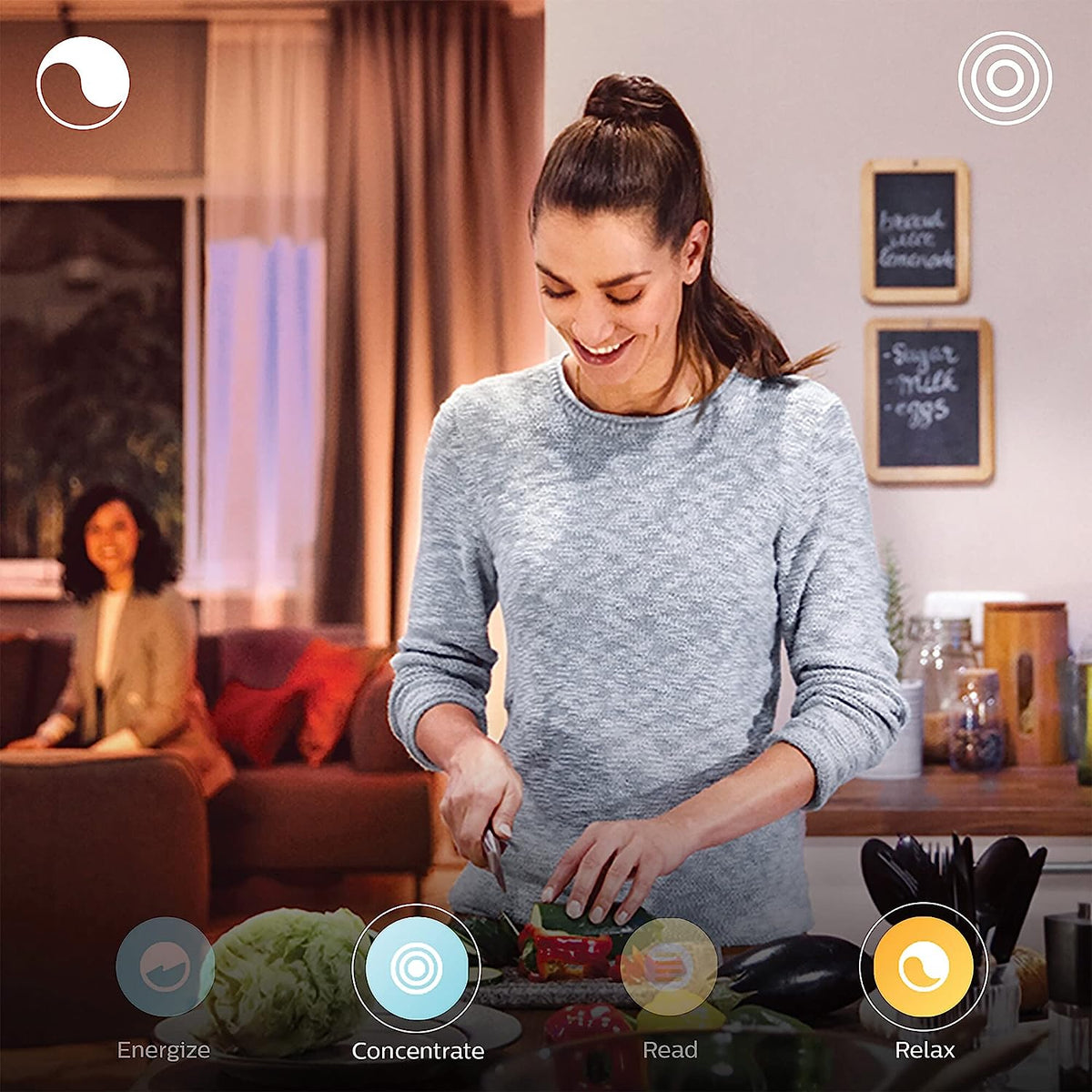Philips Hue White & Colour Ambiance E27 Starter Kit | 2x Bulbs + Bridge + Dimmer
