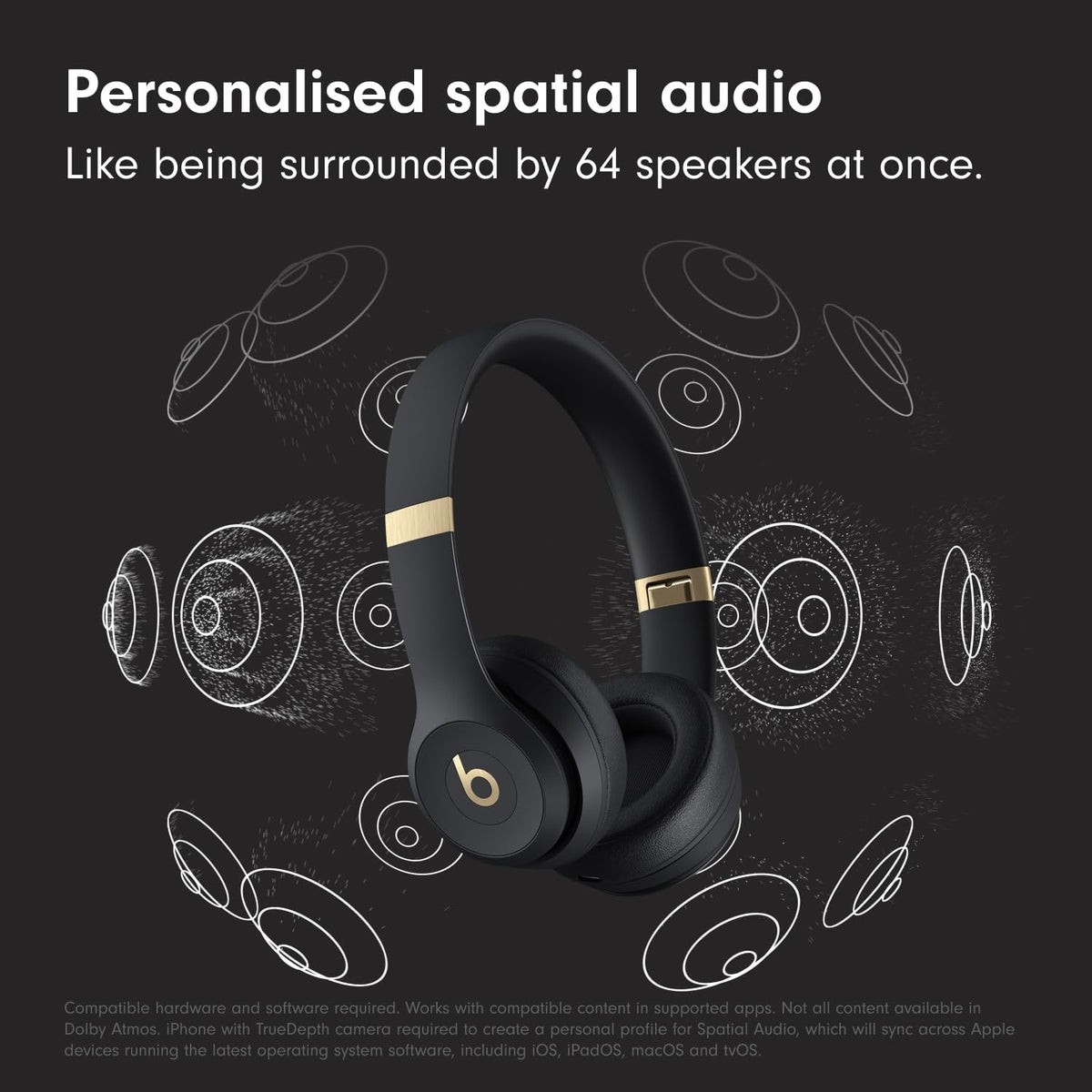 Beats Solo 4 | Wireless Bluetooth On-Ear Headphones | 50-Hour Battery Life | Spatial Audio | Apple & Android Compatible