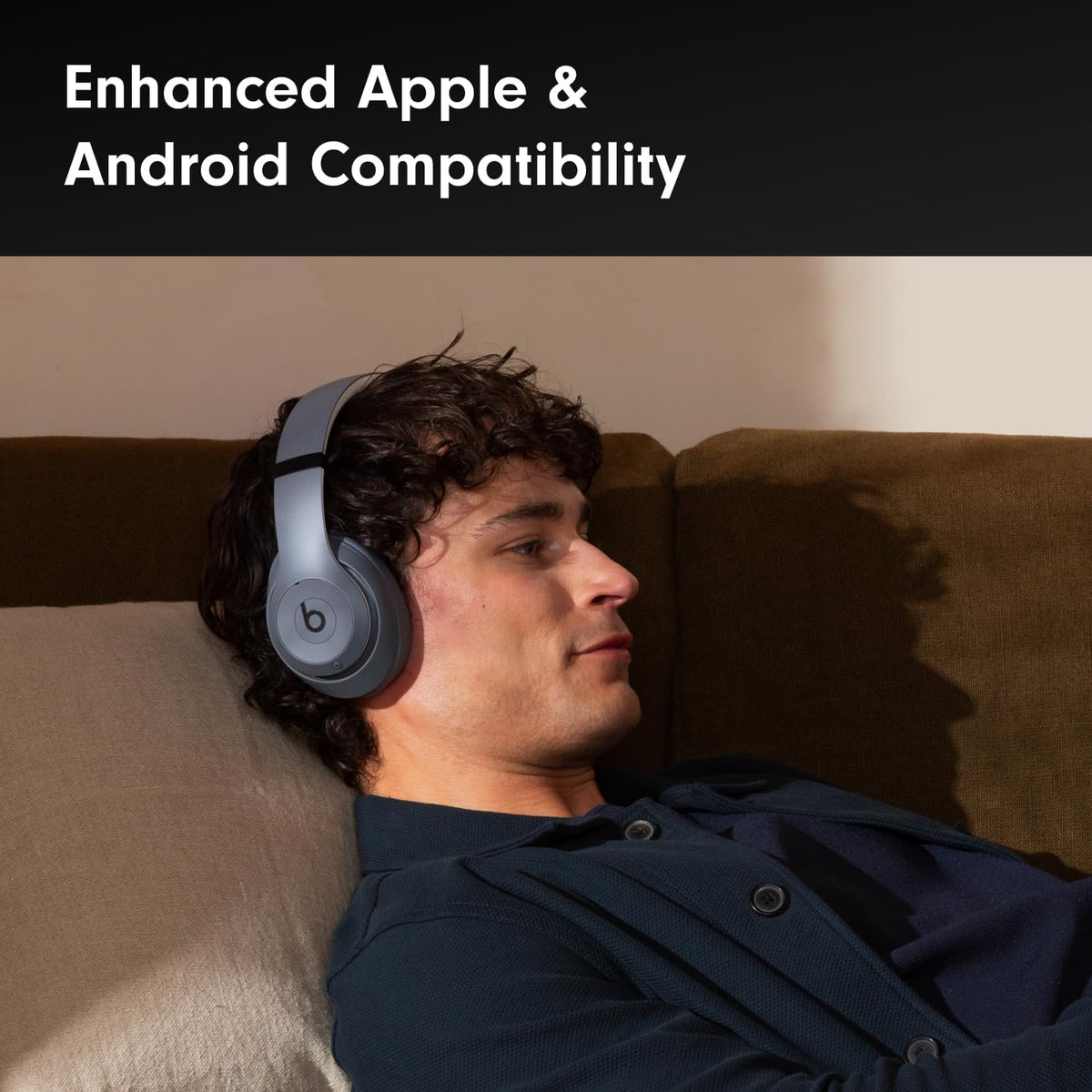 Beats Studio Pro | Wireless Over-Ear Noise Cancelling Headphones | Personalised Spatial Audio | USB-C Lossless Audio | 40-Hour Battery | Sand Grey