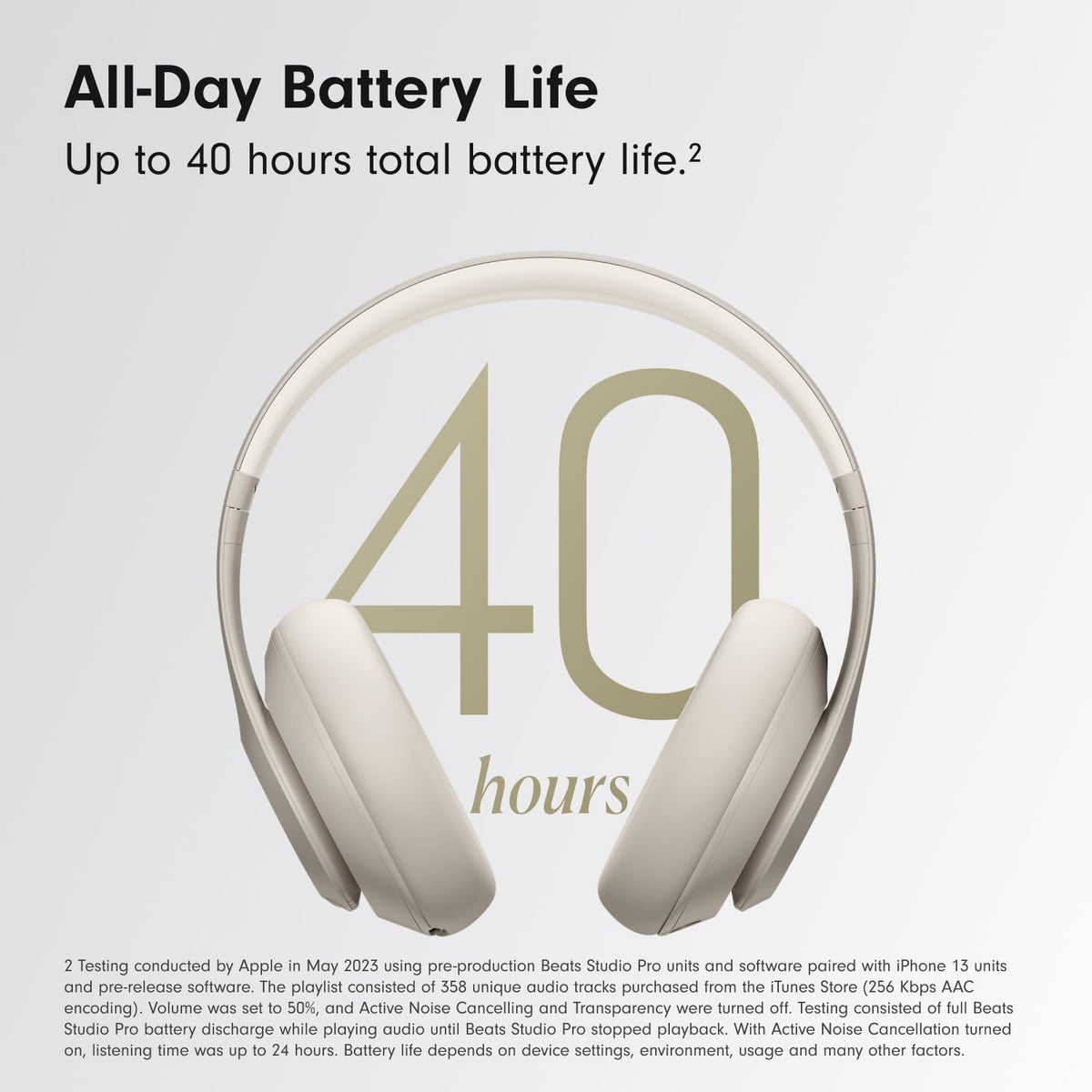 Beats by Dr. Dre Studio Pro – Wireless Bluetooth Noise Cancelling Headphones | Sandstone