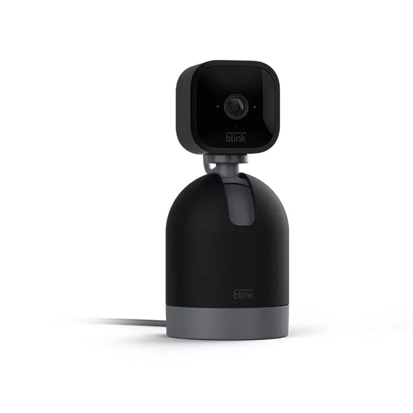 Blink Mini Pan-Tilt Camera | Rotating indoor plug-in smart security camera, two-way audio, HD video, motion detection Black