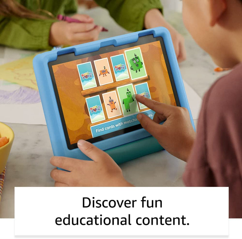 Amazon Fire HD 8 Kids Tablet | 8-inch HD display | Ages 3-7 | Kid-Proof Case | 32 GB | 2022 12th Gen | Blue