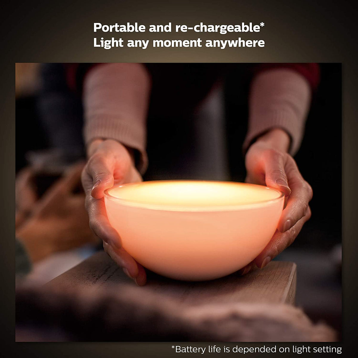 Philips Hue Go - Portable Wireless Colour Light, Zigbee Bluetooth Controllable LED