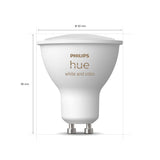 Philips Hue GU10 Bulbs | Colour Ambiance | 400 Lumen | Twin Pack