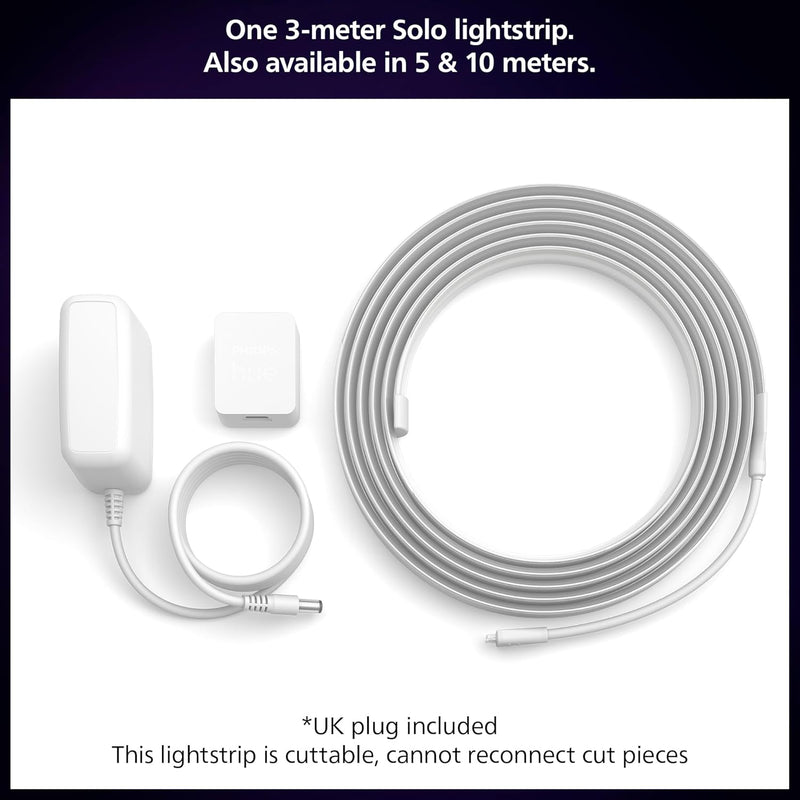 Philips Hue Lightstrip | 3 Metre | Smart LED | Colour Changing | Dimmable | Bluetooth