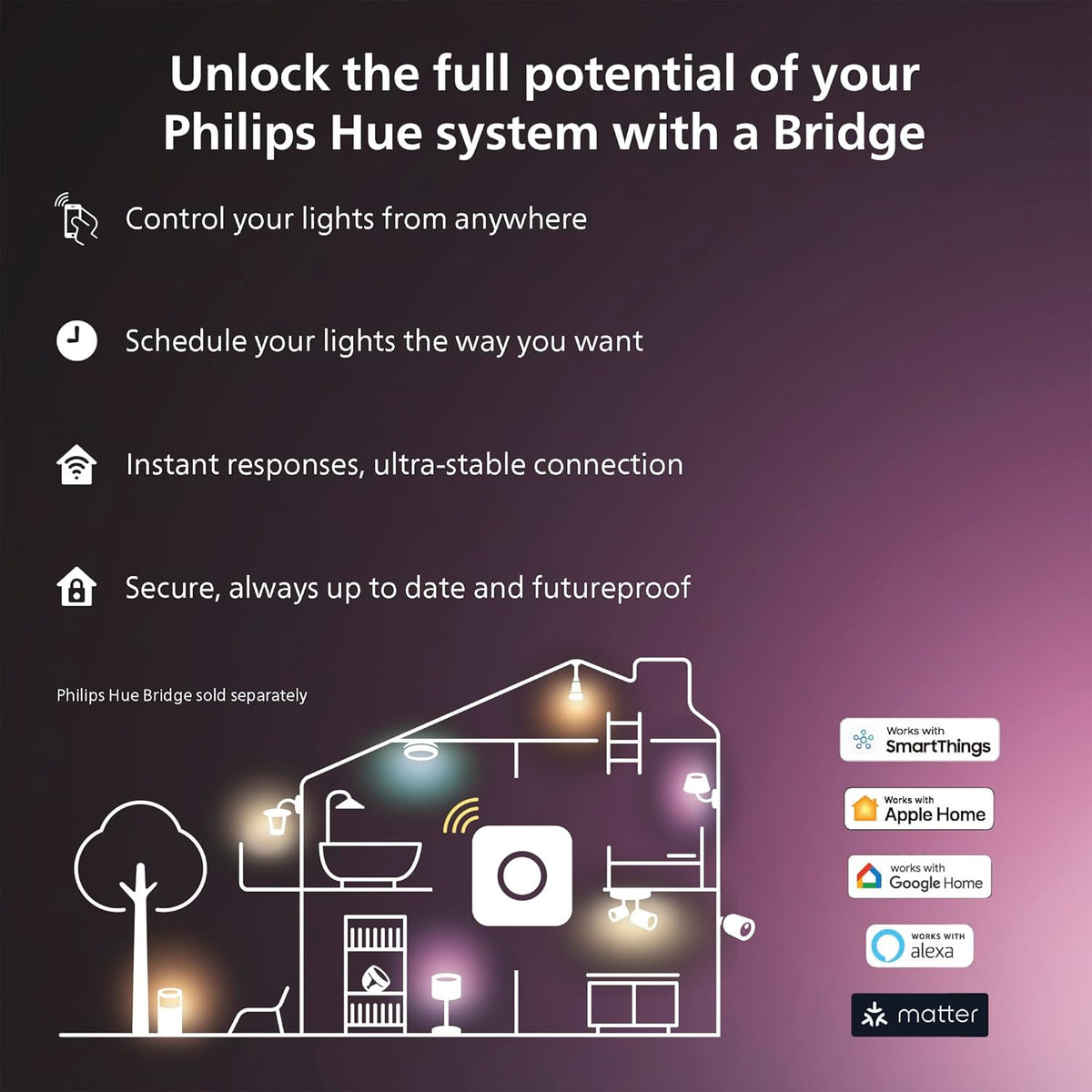 Philips Hue Solo Lightstrip | 5-Meter Smart LED | White & Colour Ambiance | Plug Type G