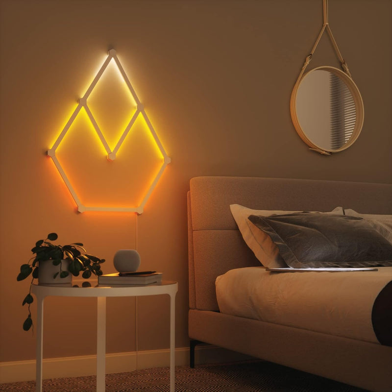 Nanoleaf Lines 60 Degrees Starter Kit, 9 Smart Light Bars LED RGBW Room Decor