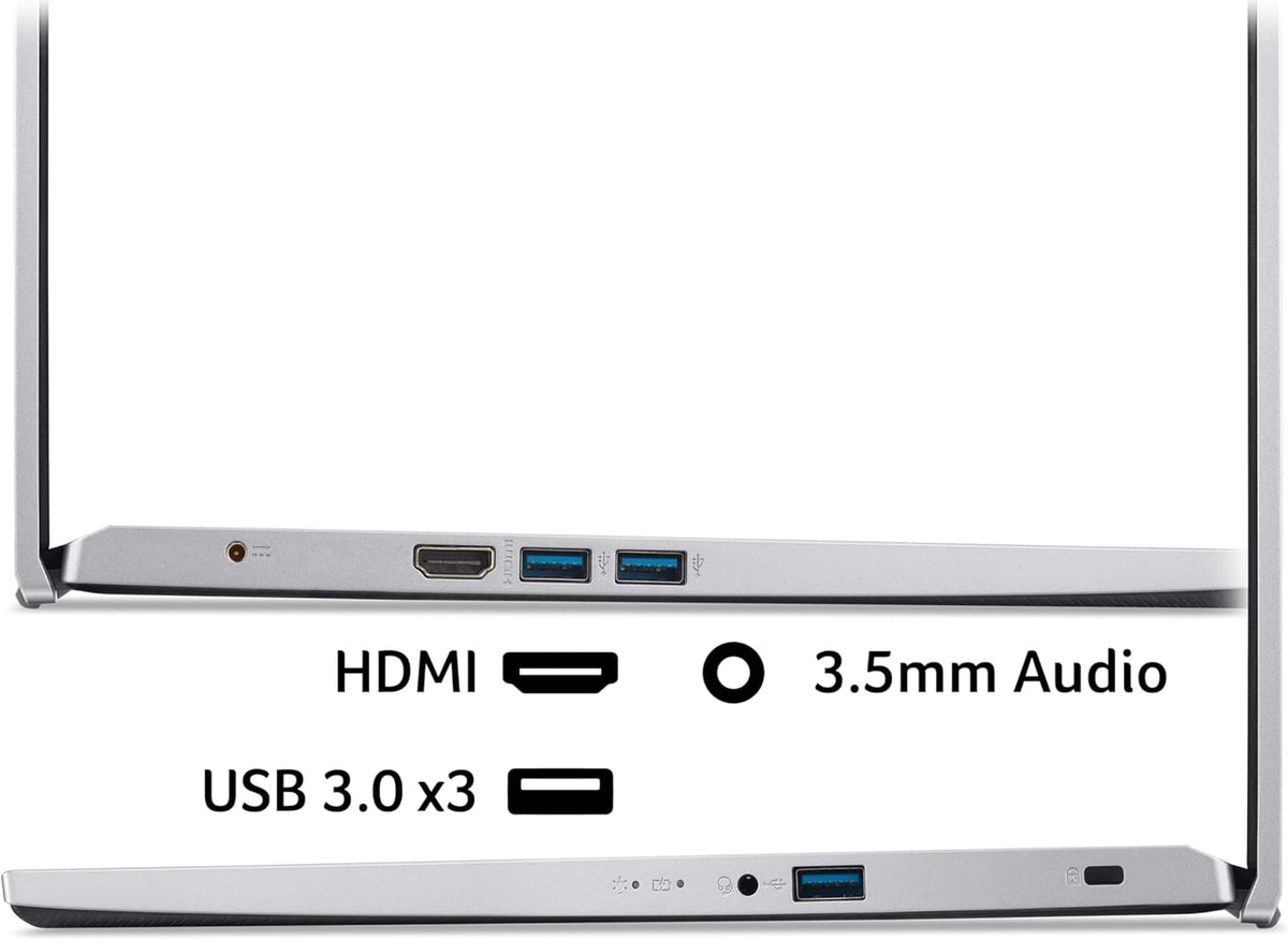 Acer Aspire 3 A315-59 Laptop - Intel Core i5-1235U, 8GB, 256GB SSD, Integrated Graphics, 15.6" Full HD, Windows 11, Silver
