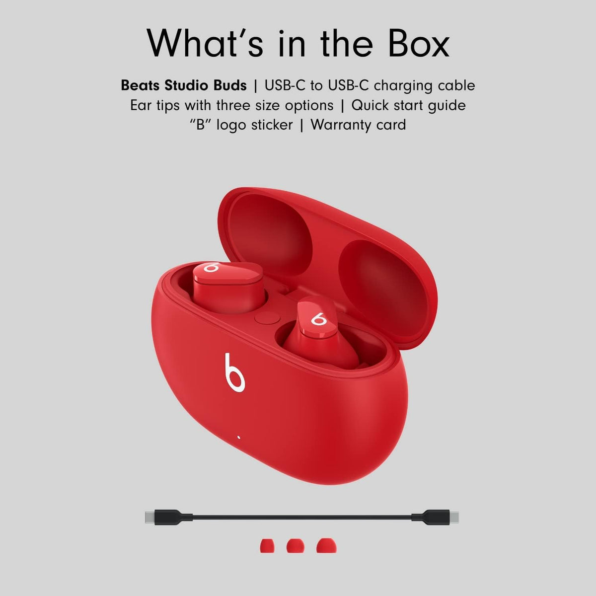 Beats Studio Buds – True Wireless Noise Cancelling Earbuds - Red