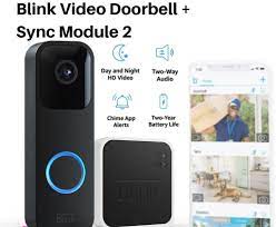 Blink Video Doorbell + Sync Module 2 | Smart Doorbell Kit | Wired or Wireless | Black