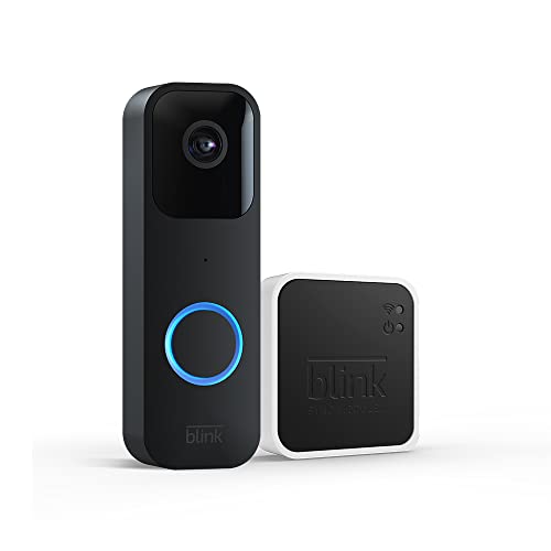 Blink Video Doorbell + Sync Module 2 | Smart Doorbell Kit | Wired or Wireless | Black