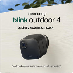 Blink Outdoor 4 Battery Extension Pack | Four-Year Battery Life | Wireless Security Camera Accessory | Black