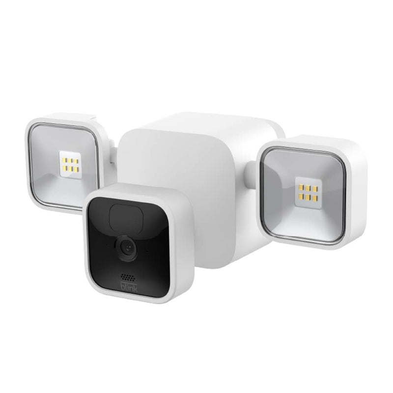 Blink Outdoor + Floodlight, Camera System with Floodlight Mount, White, MY Smart Home Shop, Security Camera