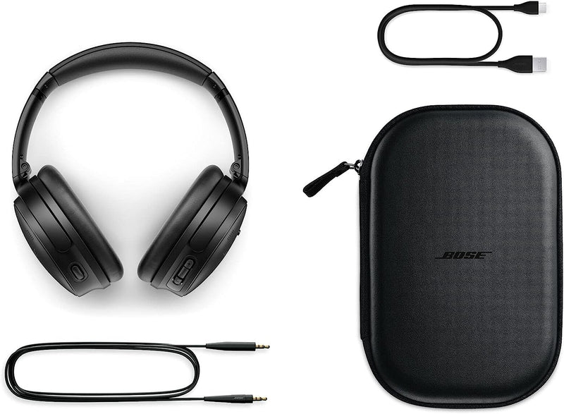 Bose QuietComfort® 45 | Bluetooth Wireless Noise Cancelling Headphones with Microphone for phone calls - Triple Black