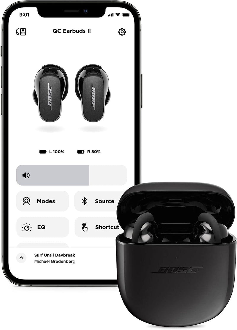 Bose QuietComfort Earbuds II | Wireless, Bluetooth, World’s Best Noise Cancelling In-Ear Headphones with Personalized Noise Cancellation & Sound | Triple Black