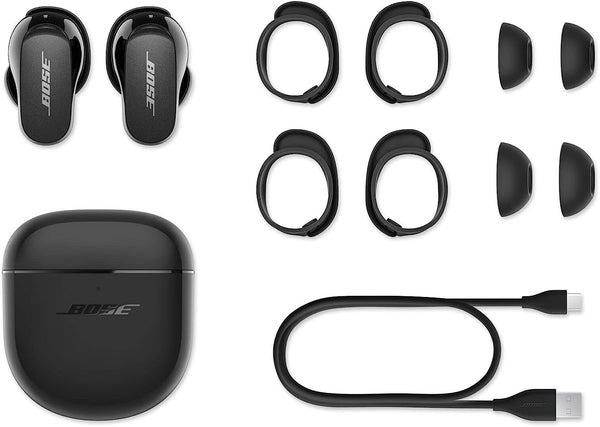 Bose QuietComfort Earbuds II | Wireless, Bluetooth, Noise Cancelling In-Ear Headphones | Triple Black