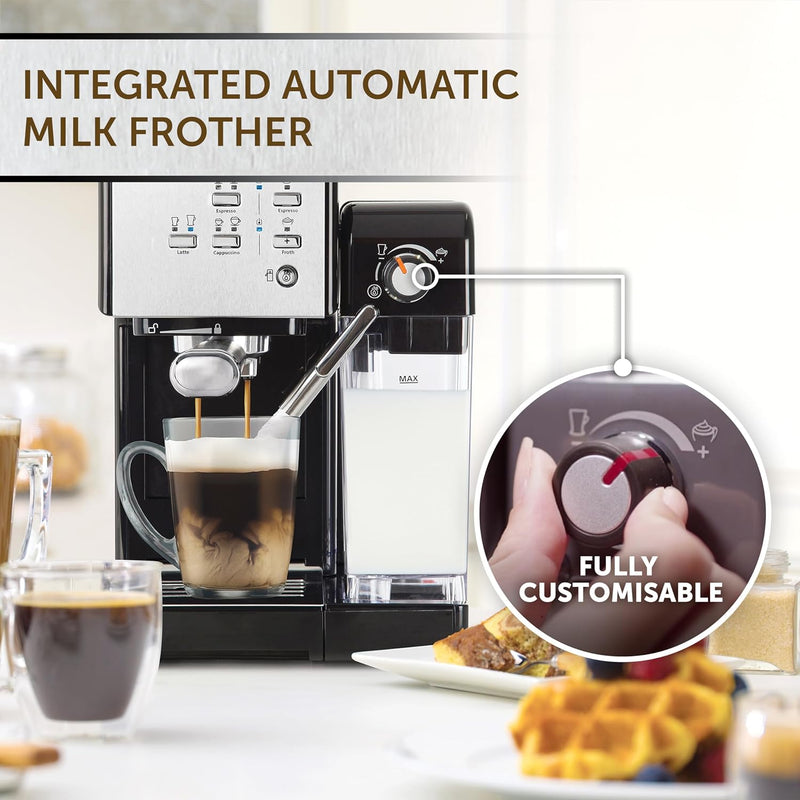 Breville One-Touch CoffeeHouse | Espresso & Cappuccino Machine | Black