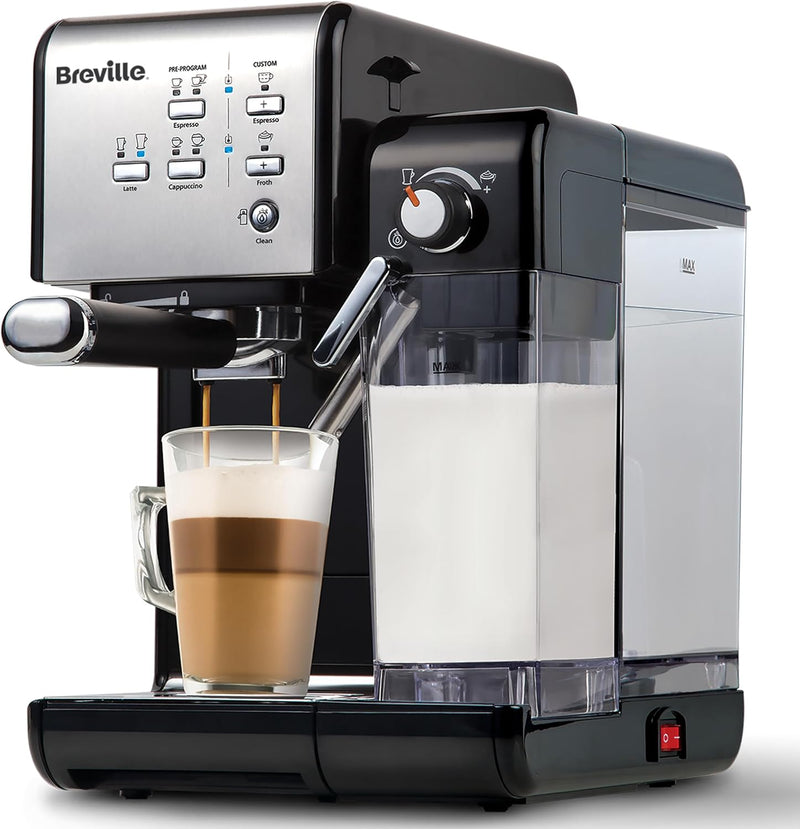 Breville One-Touch CoffeeHouse | Espresso & Cappuccino Machine | Black
