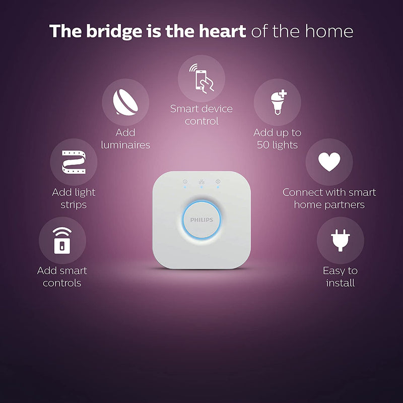 Philips Hue Bridge | Smart Lighting Control Hub for Hue Systems