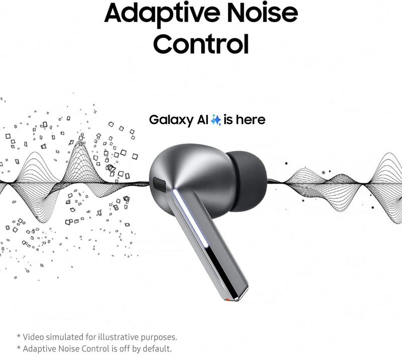 Samsung Galaxy Buds3 Pro | AI Noise Cancelling | 360 Audio | Hi-Fi Sound | Grey