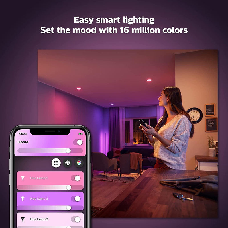 Philips Hue B22 BC White & Colour Ambiance Smart Light Bulb 1100 Lumen