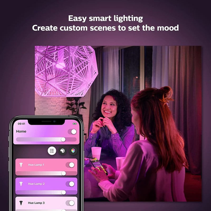 Philips Hue B22 BC White & Colour Ambiance Smart Light Bulb 1100 Lumen