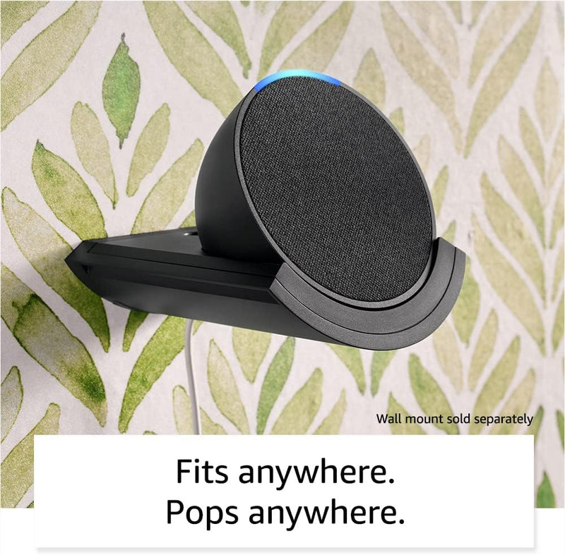 Amazon Echo Pop | Full sound compact Wi-Fi and Bluetooth smart speaker with Alexa | Charcoal