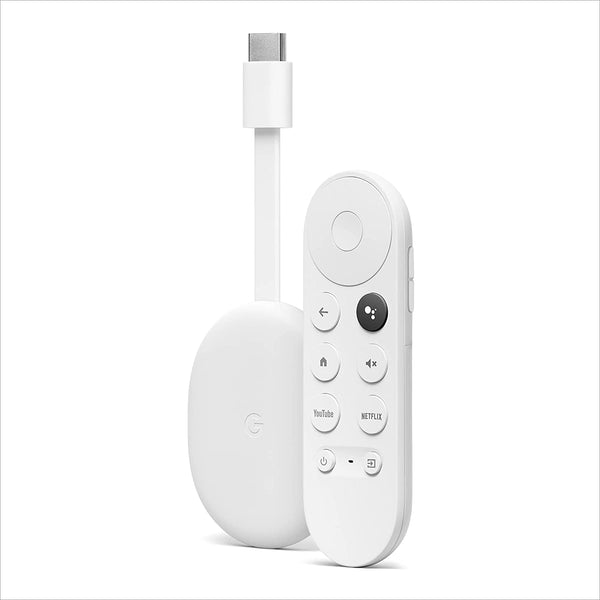 Chromecast with Google TV (4K) Snow – Streaming entertainment on your TV with voice search – Watch films, TV programmes, Netflix, NOWTV and more in 4K HDR – Simple setup