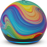 Amazon Echo Dot Kids (5th Generation) | Smart Speaker with Alexa | 1-Year Amazon Kids+ Included | 2-Year Worry-Free Guarantee | Rainbow Swirl