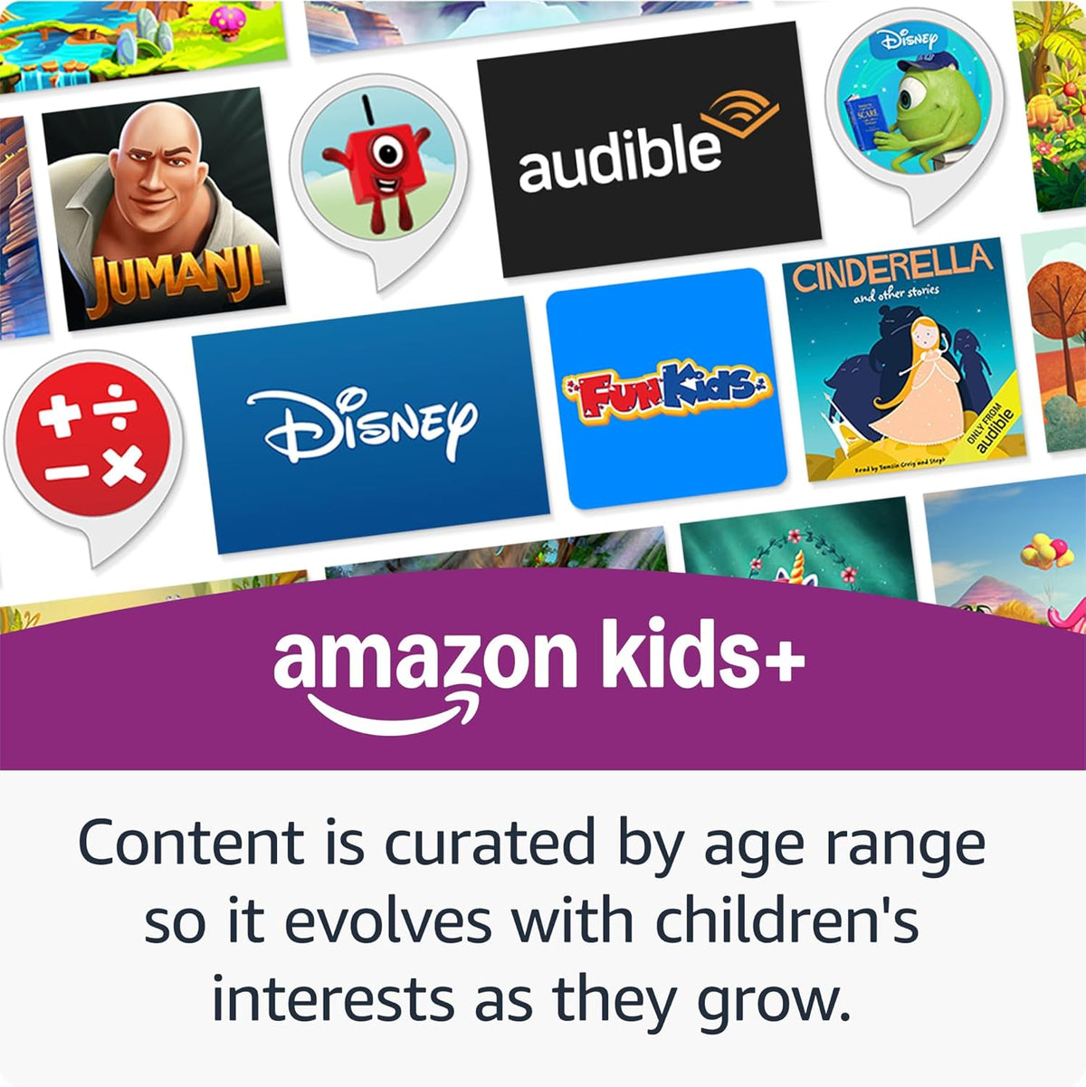 Amazon Echo Dot Kids (5th Generation) | Smart Speaker with Alexa | 1-Year Amazon Kids+ Included | 2-Year Worry-Free Guarantee | Rainbow Swirl