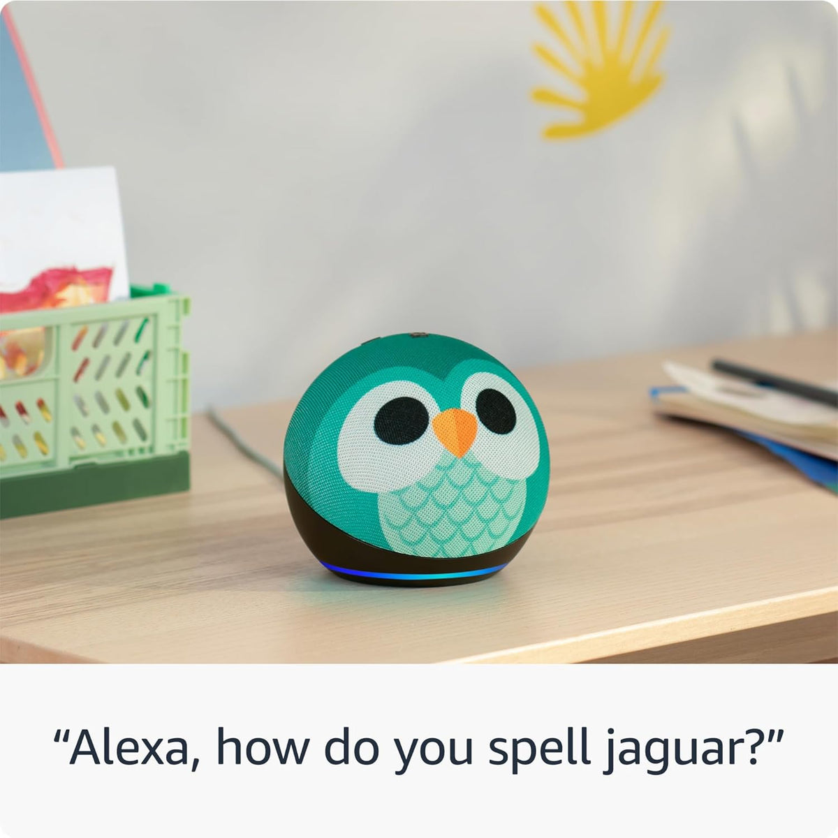 Amazon Echo Dot Kids (5th Generation) | Smart Speaker with Alexa | 1-Year Amazon Kids+ Included | 2-Year Worry-Free Guarantee | Stardust