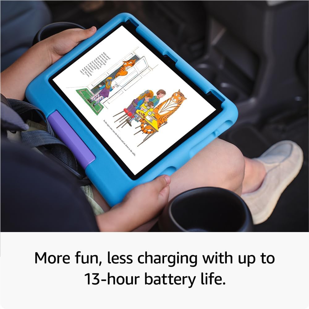 Amazon Fire HD 10 Kids Tablet | ages 3-7, 10.1" Screen | 13th Gen 2023 | 32 GB | Green