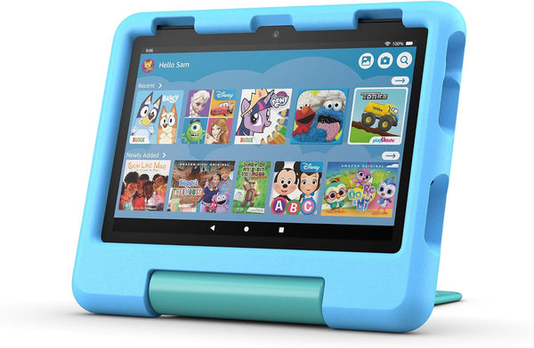 Amazon Fire HD 8 Kids Tablet | 8" HD | 2-Yr Warranty | Amazon Kids+ | Blue | 2024